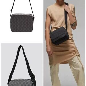 Stylish Black and Gray Men's Crossbody Bag